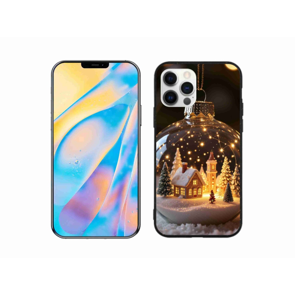 Gelový kryt mmCase na iPhone 12 Pro - vánoční koule 3