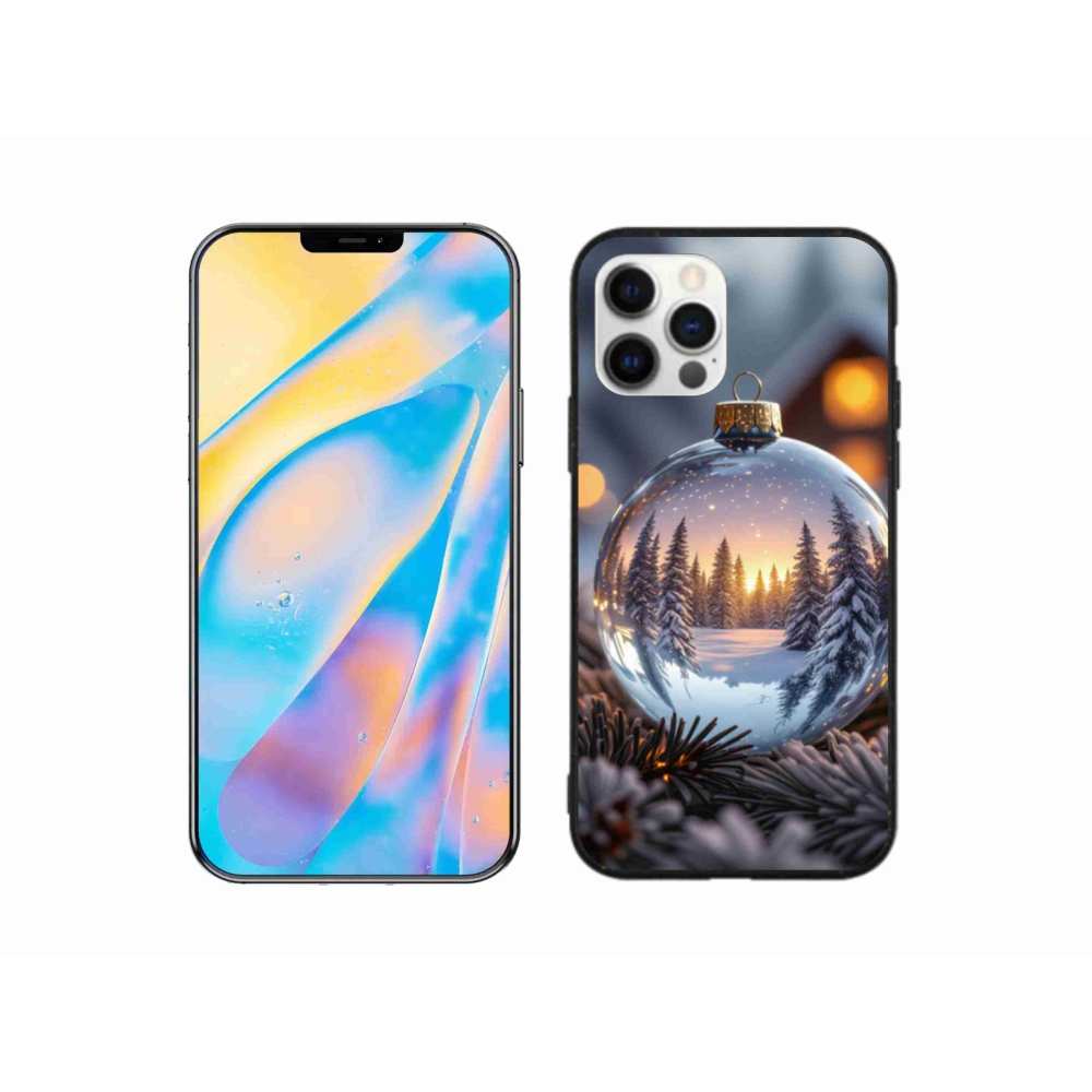 Gelový kryt mmCase na iPhone 12 Pro - vánoční ozdoba