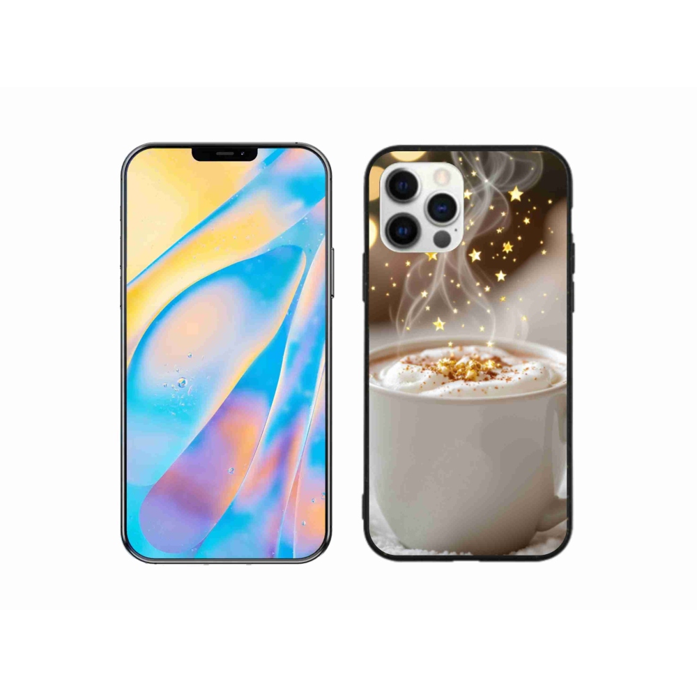 Gelový kryt mmCase na iPhone 12 - vánoční horký nápoj