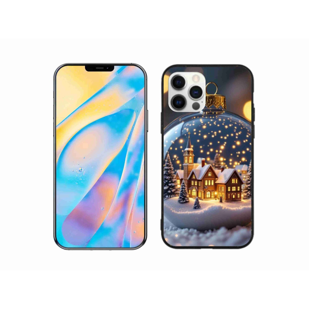 Gelový kryt mmCase na iPhone 12 - vánoční koule 4