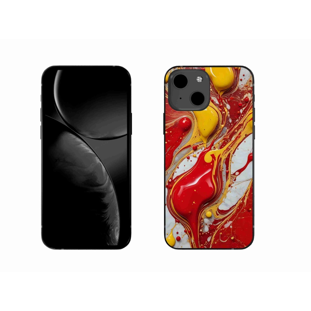 Gelový kryt mmCase na iPhone 13 - abstraktní motiv 42