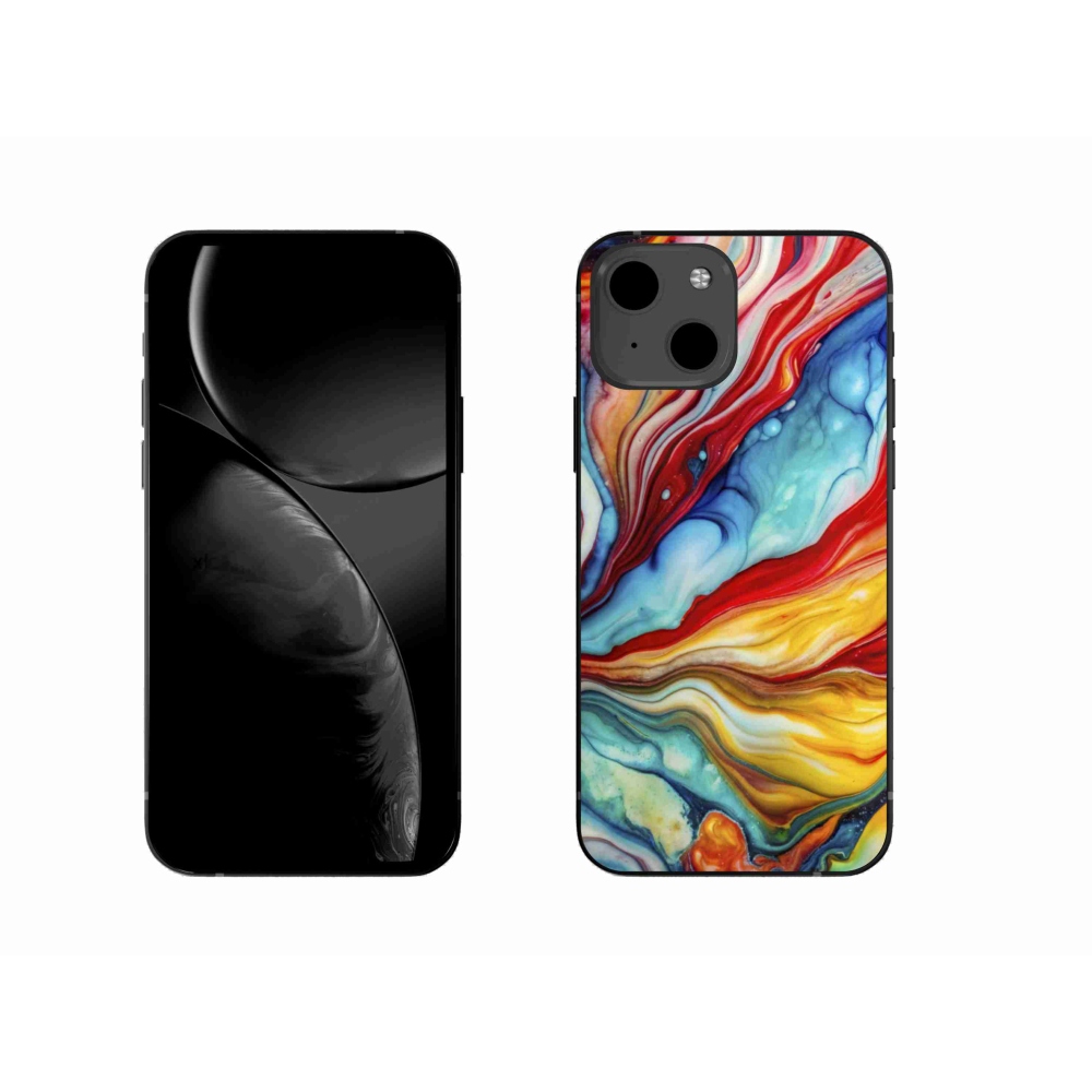 Gelový kryt mmCase na iPhone 13 - abstraktní motiv 58