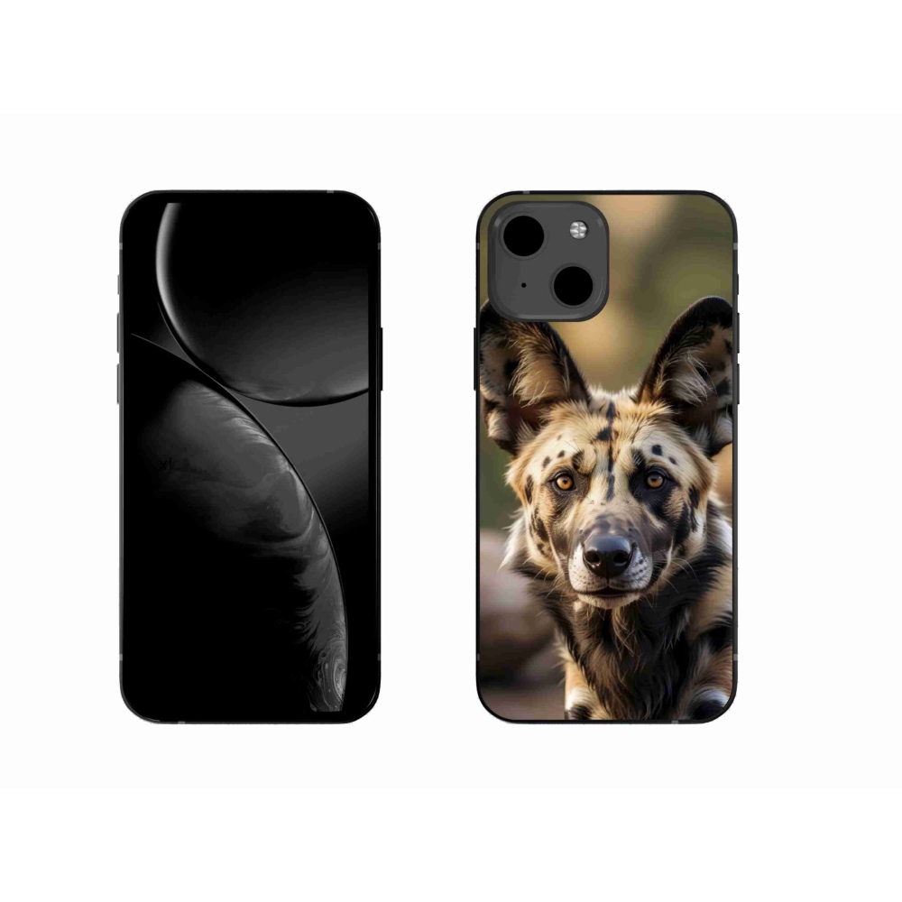 Gelový kryt mmCase na iPhone 13 - africký divoký pes
