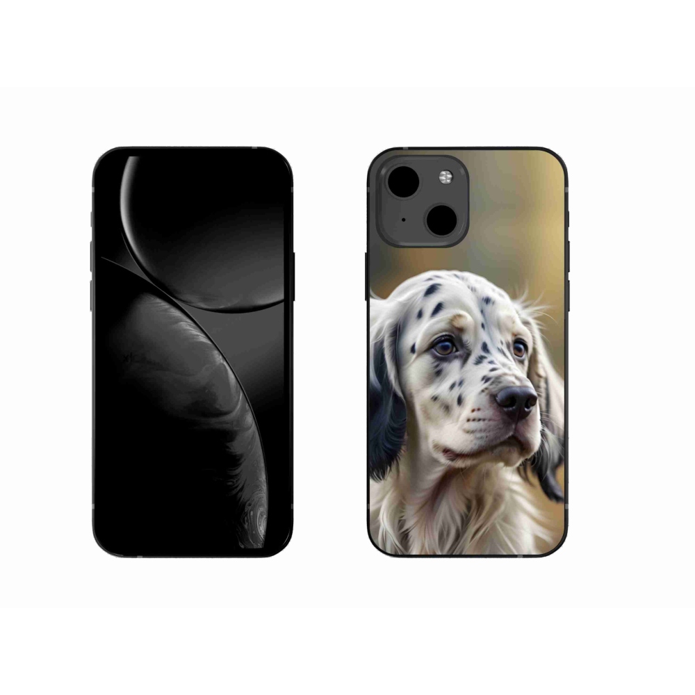 Gelový kryt mmCase na iPhone 13 - anglický setr