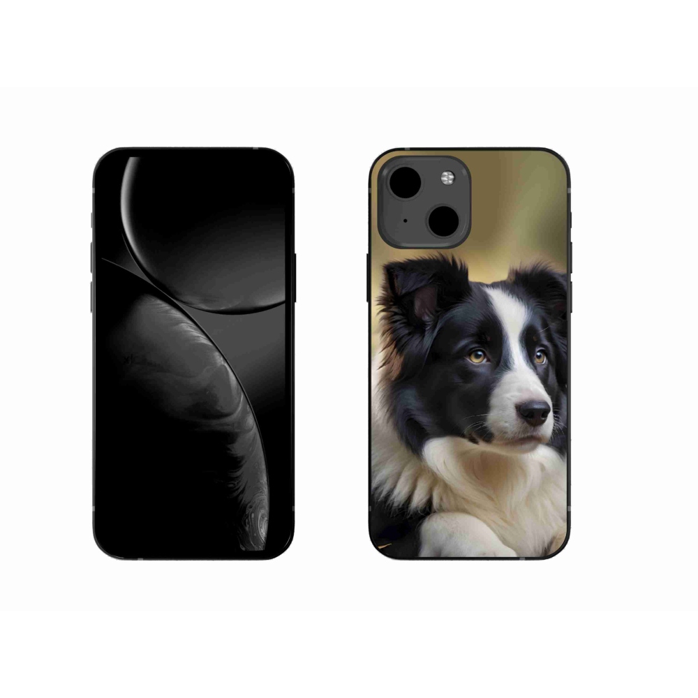 Gelový kryt mmCase na iPhone 13 - border kolie 2