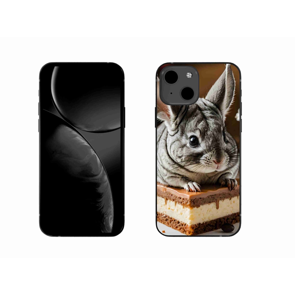 Gelový kryt mmCase na iPhone 13 - činčila