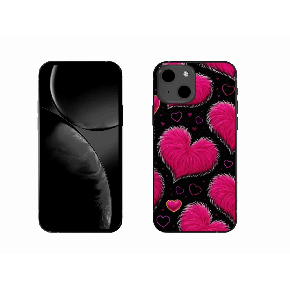 Gelový kryt mmCase na iPhone 13 - hebká srdce