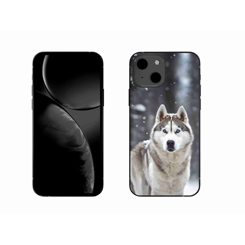 Gelový kryt mmCase na iPhone 13 - husky 2