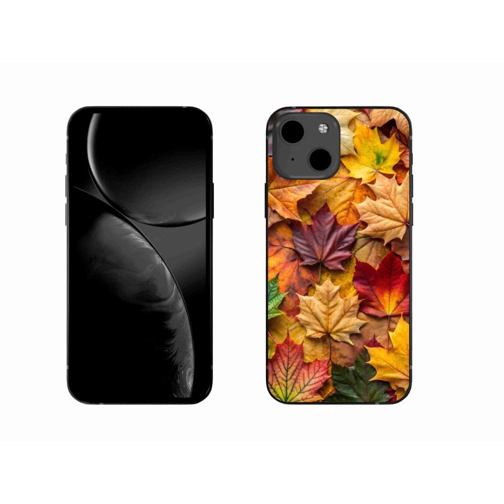 Gelový kryt mmCase na iPhone 13 - javorové listy 2