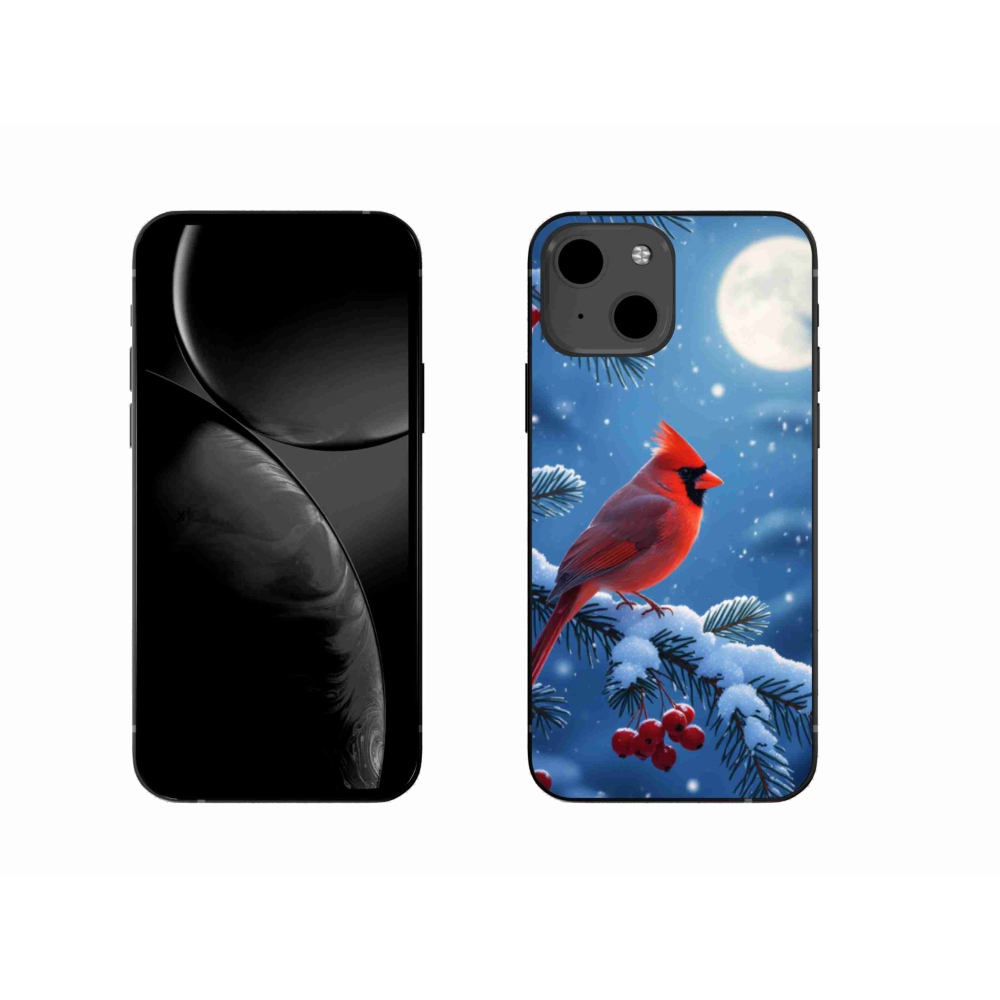 Gelový kryt mmCase na iPhone 13 - kardinál červený