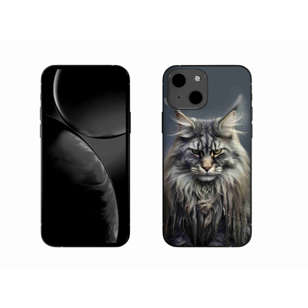 Gelový kryt mmCase na iPhone 13 - kočíčí pohled 4