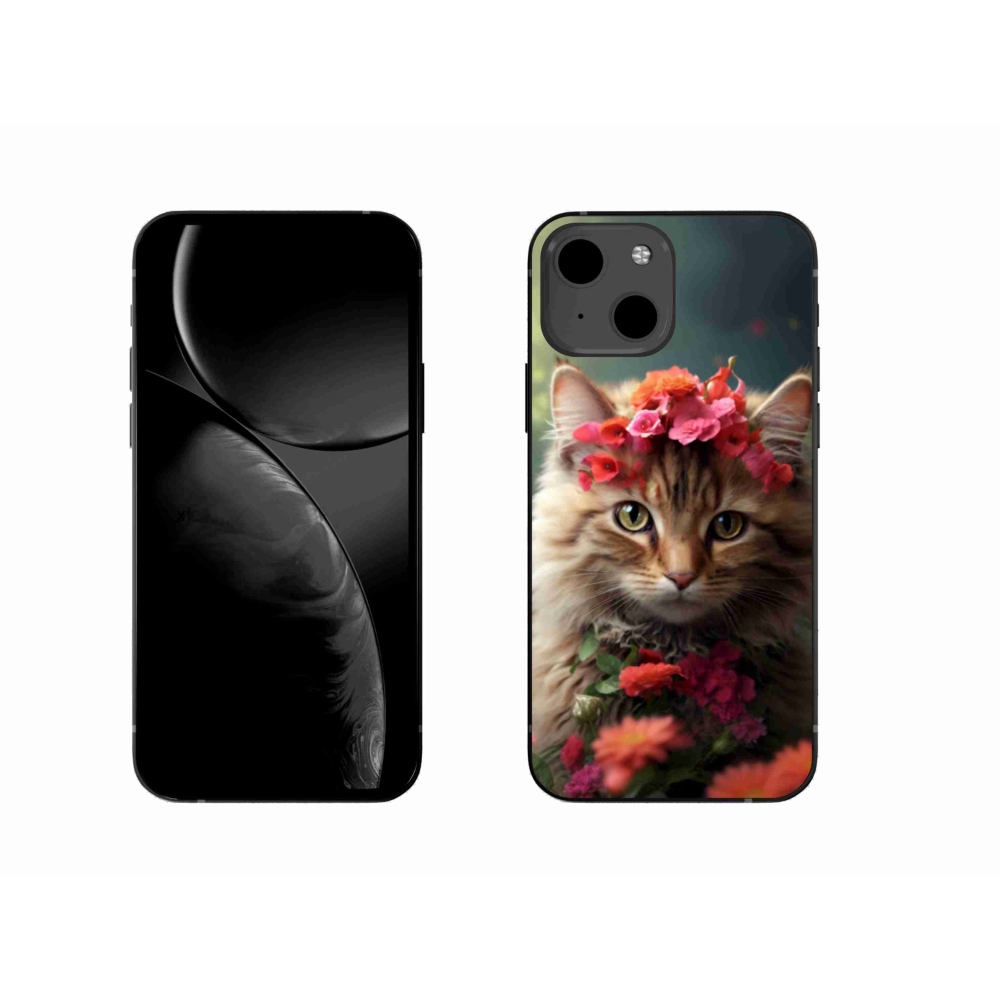 Gelový kryt mmCase na iPhone 13 - kočíčí princezna