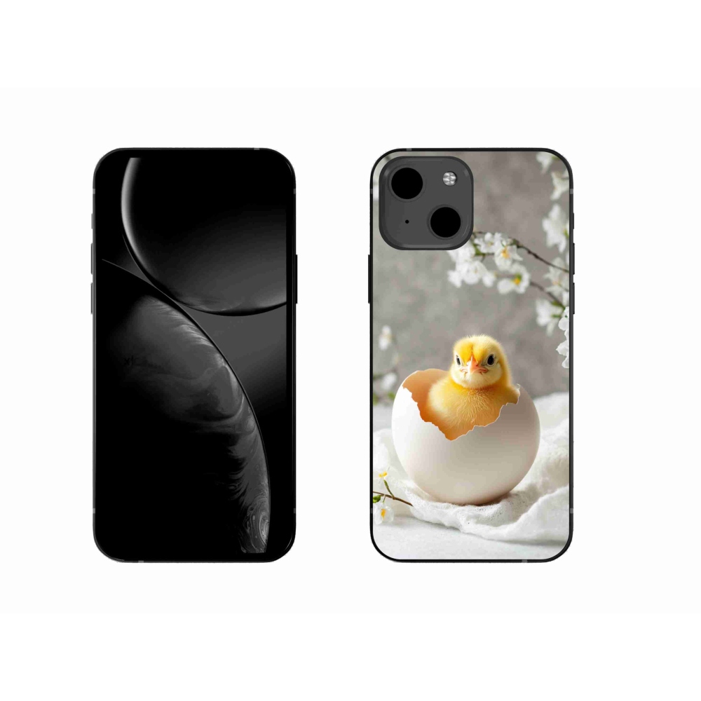 Gelový kryt mmCase na iPhone 13 - kuřátko