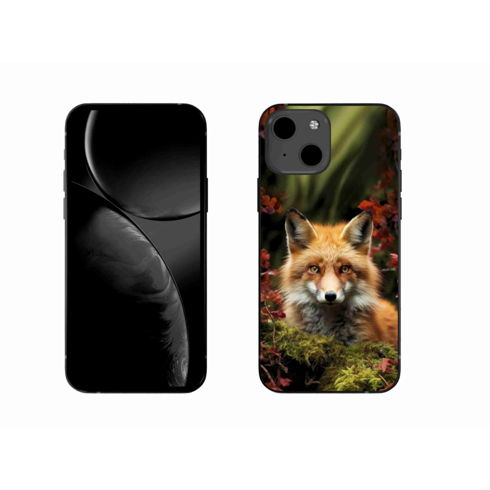 Gelový kryt mmCase na iPhone 13 - liška v lese