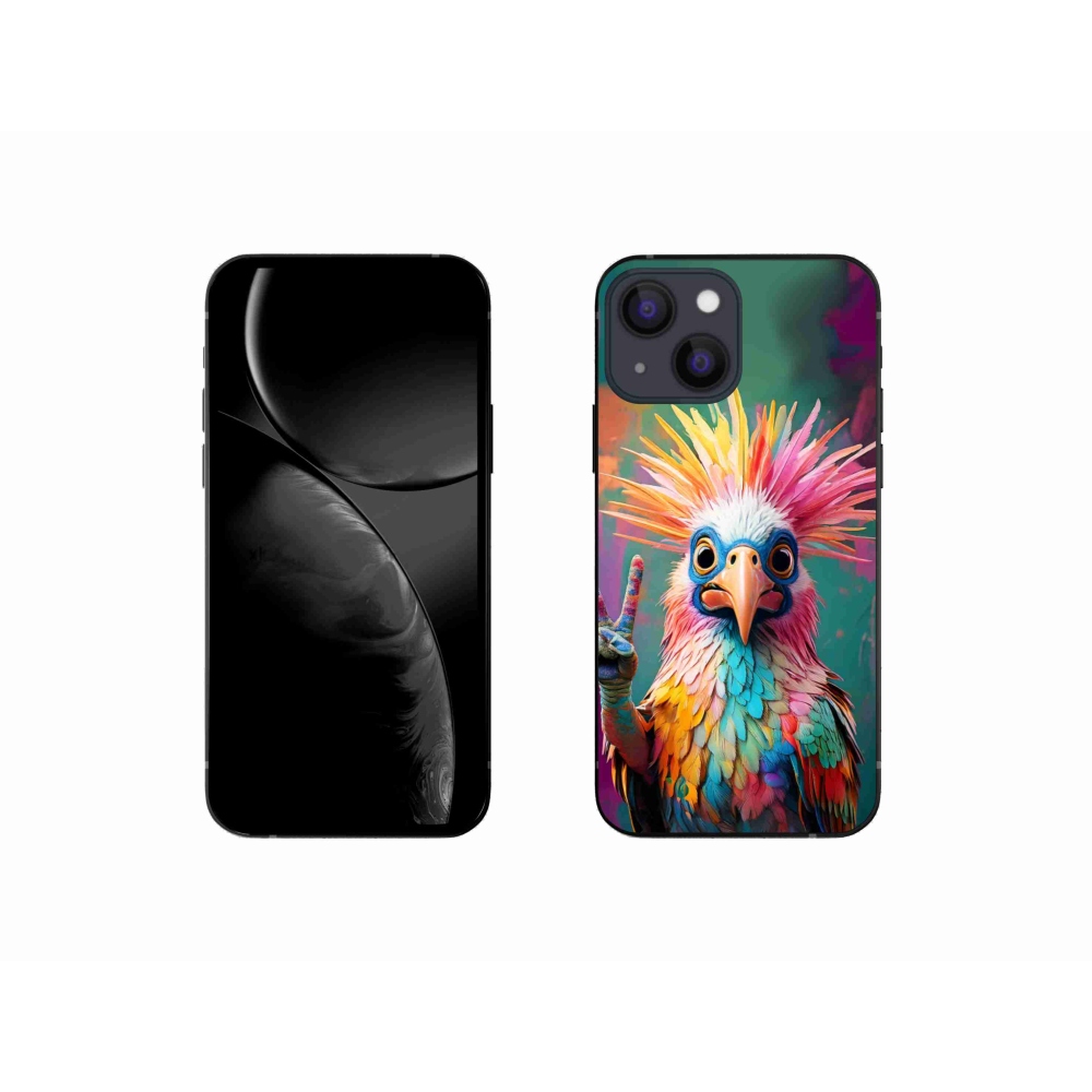 Gelový kryt mmCase na iPhone 13 Mini - barevný rebel