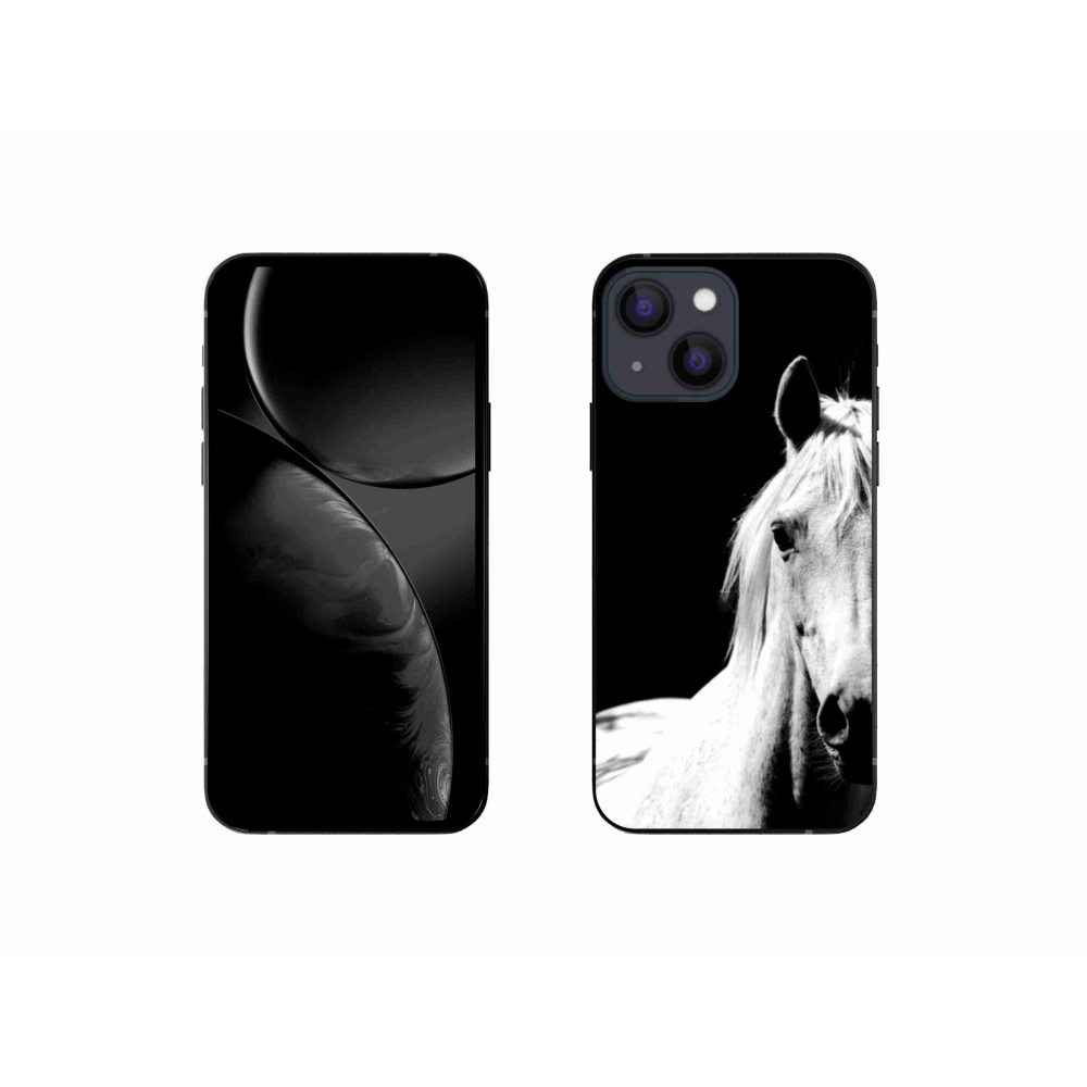 Gelový kryt mmCase na iPhone 13 Mini - bílý kůň 5