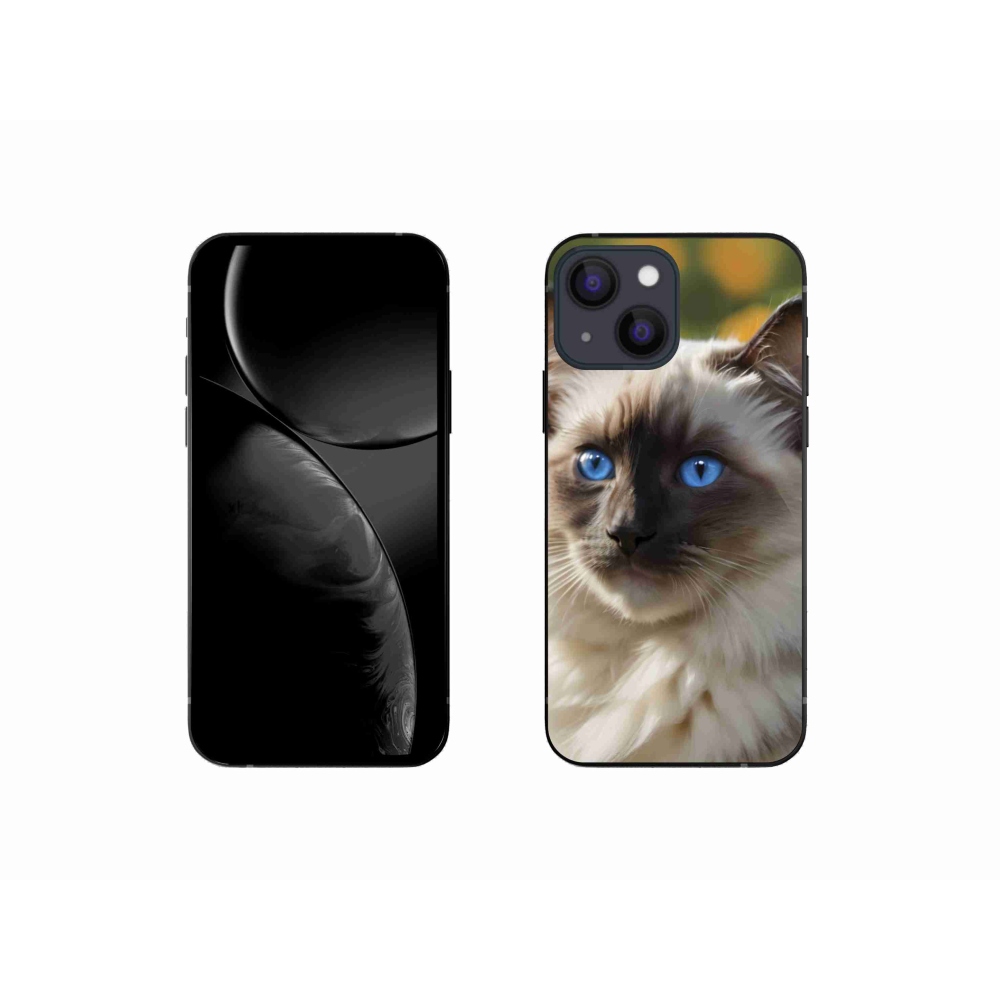 Gelový kryt mmCase na iPhone 13 Mini - bílý ragdoll