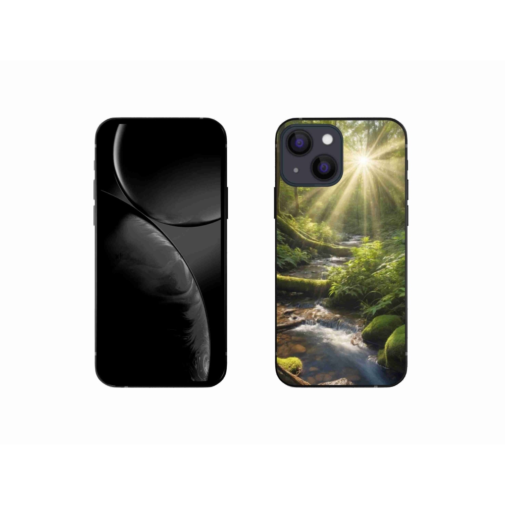 Gelový kryt mmCase na iPhone 13 Mini - hlubina lesa