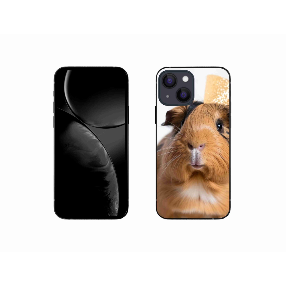 Gelový kryt mmCase na iPhone 13 Mini - hnědé morče