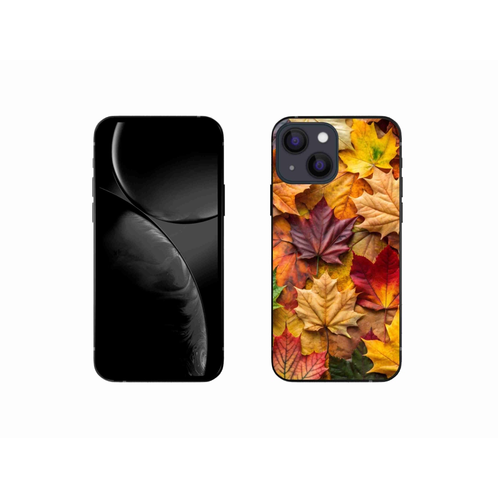 Gelový kryt mmCase na iPhone 13 Mini - javorové listy 2