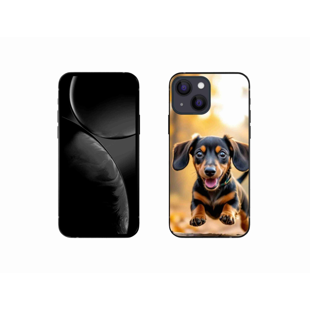 Gelový kryt mmCase na iPhone 13 Mini - jezevčík 2