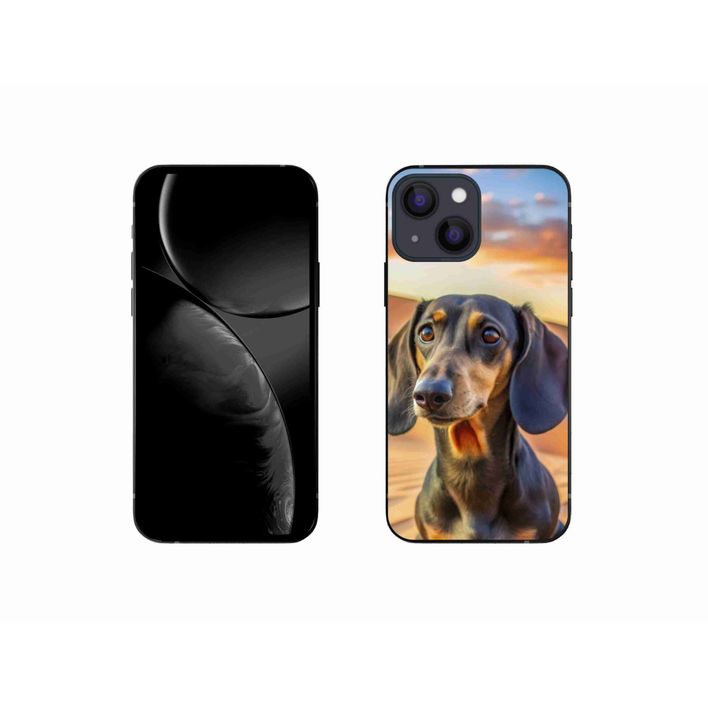 Gelový kryt mmCase na iPhone 13 Mini - jezevčík 3 