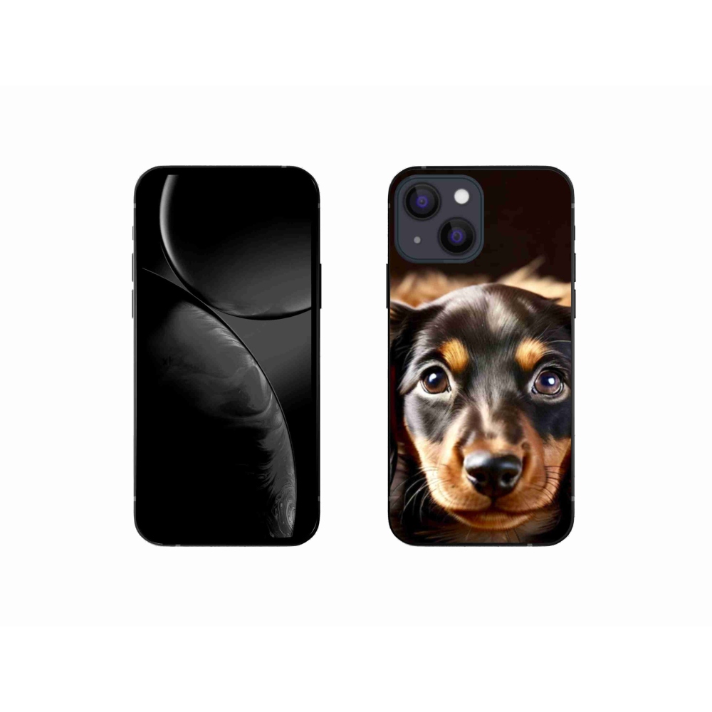 Gelový kryt mmCase na iPhone 13 Mini - jezevčík