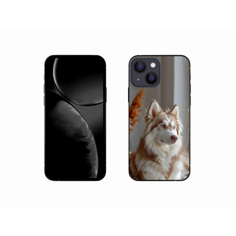 Gelový kryt mmCase na iPhone 13 Mini - klidný sibiřský husky