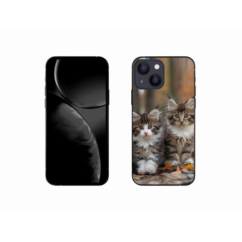 Gelový kryt mmCase na iPhone 13 Mini - kočičí duo 3