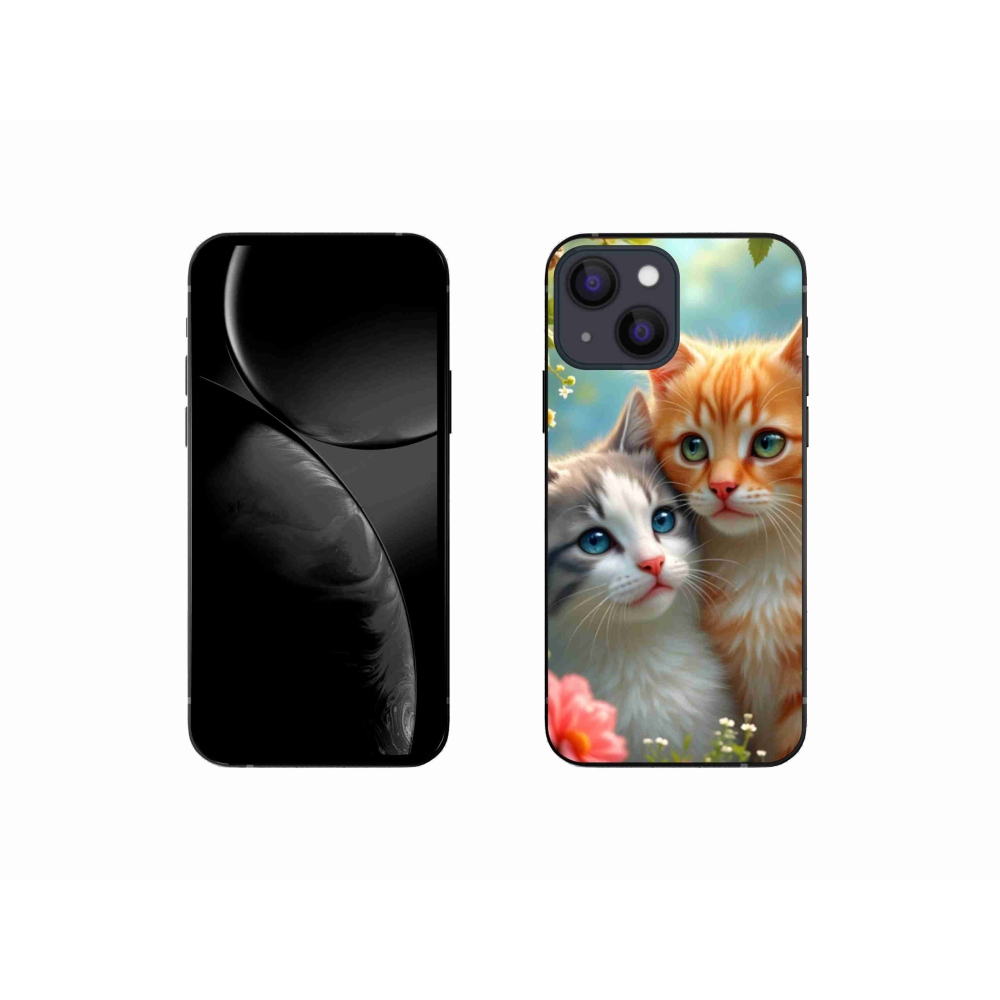 Gelový kryt mmCase na iPhone 13 Mini - kočičí láska 2