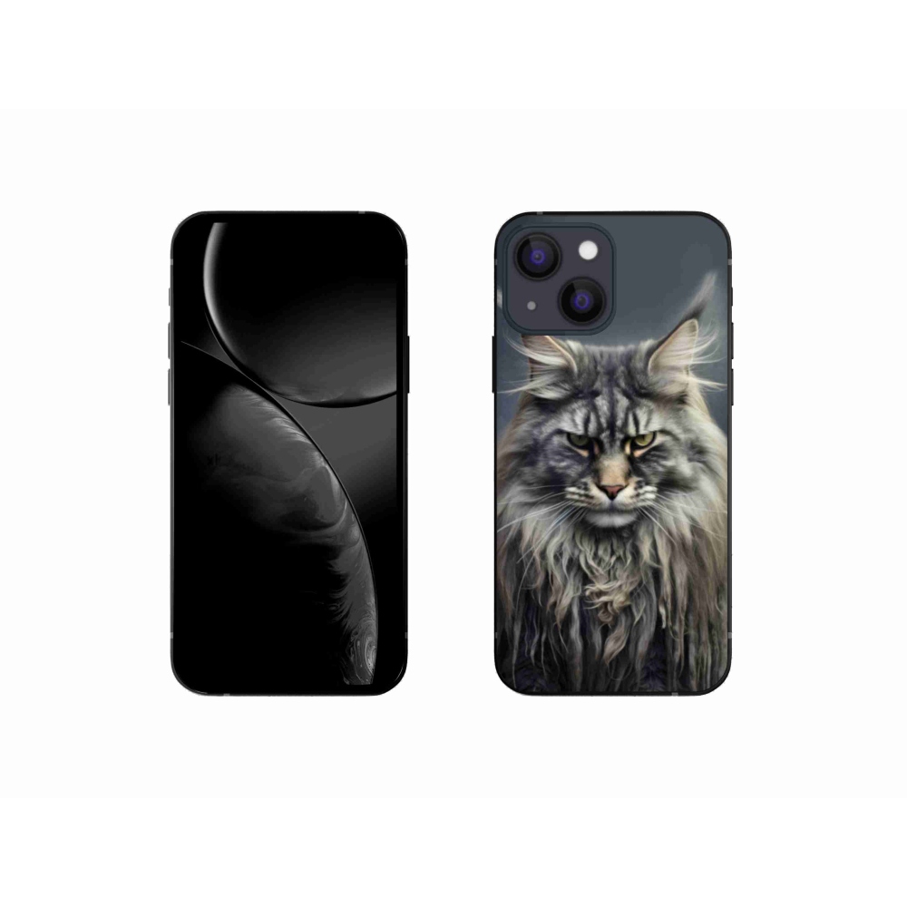 Gelový kryt mmCase na iPhone 13 Mini - kočíčí pohled 4