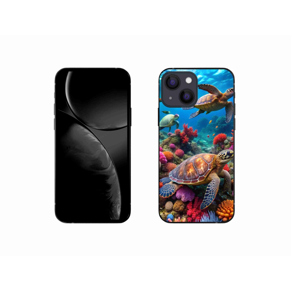 Gelový kryt mmCase na iPhone 13 Mini - mořský svět 2