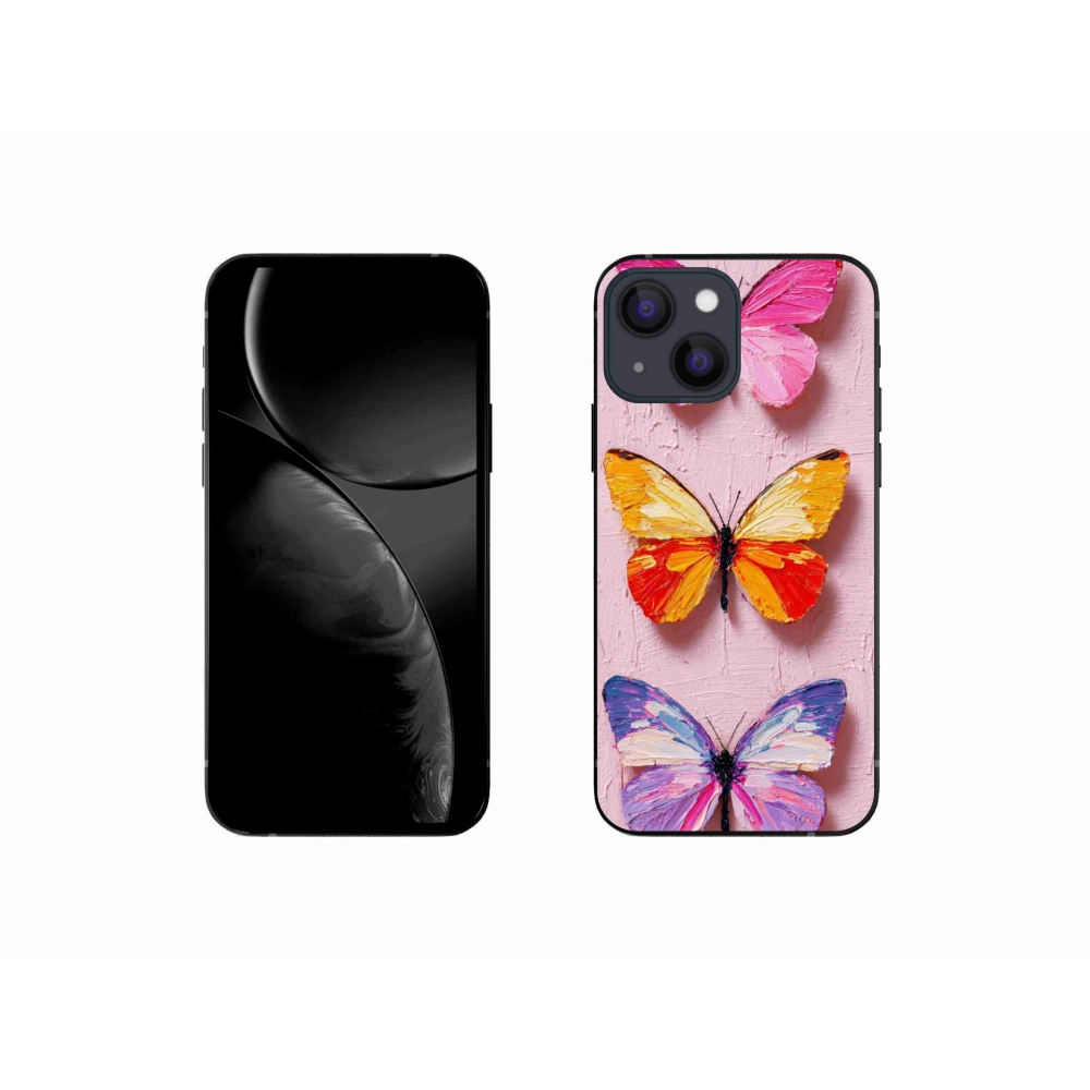 Gelový kryt mmCase na iPhone 13 Mini - motýlí trojice