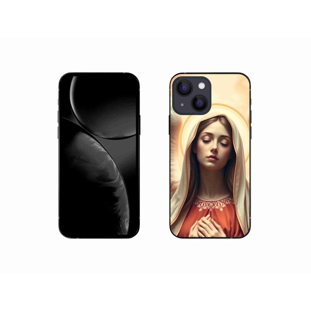 Gelový kryt mmCase na iPhone 13 Mini - náboženský motiv