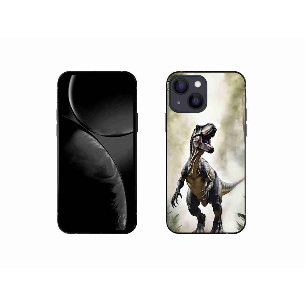 Gelový kryt mmCase na iPhone 13 Mini - naštvaný T-Rex