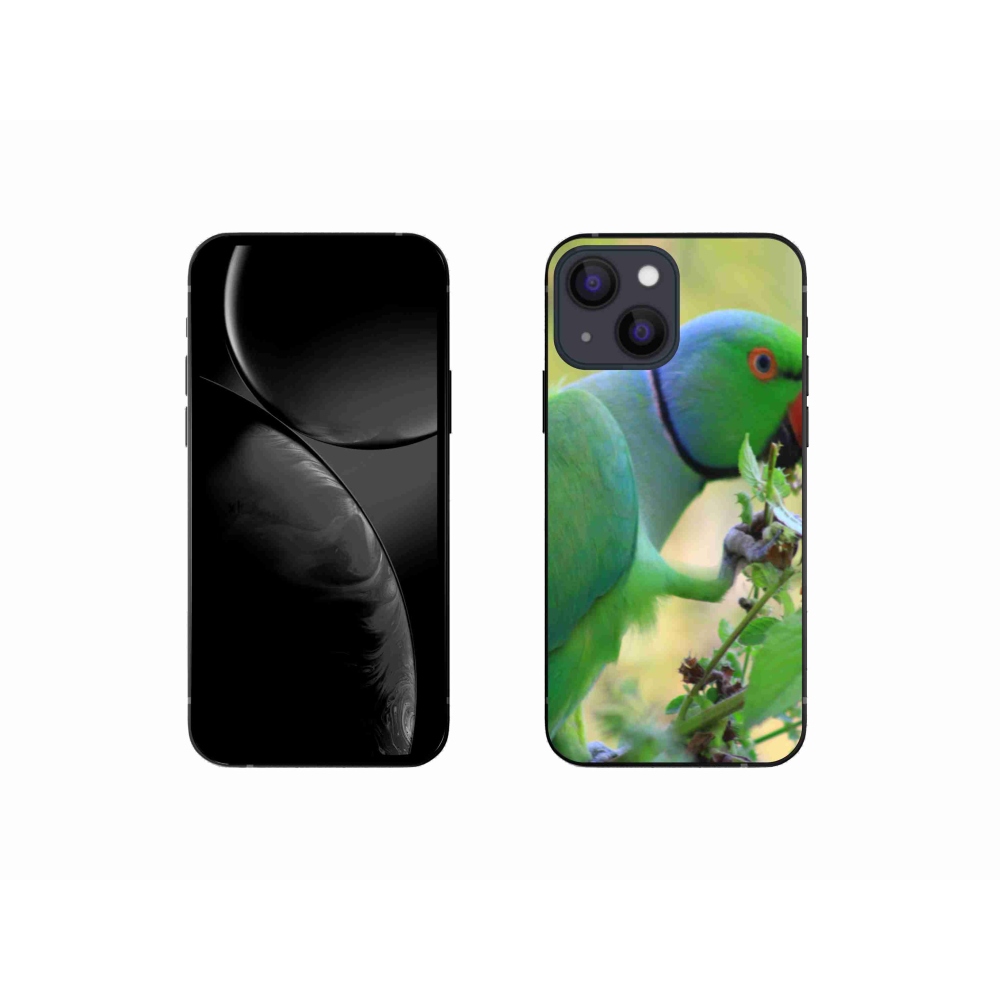 Gelový kryt mmCase na iPhone 13 Mini - papoušek alexandr