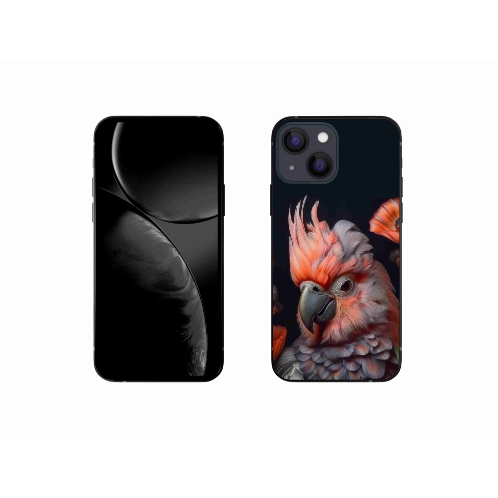 Gelový kryt mmCase na iPhone 13 Mini - papoušek kakadu v barvách