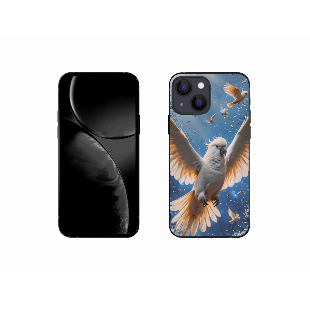 Gelový kryt mmCase na iPhone 13 Mini - papoušek kakadu