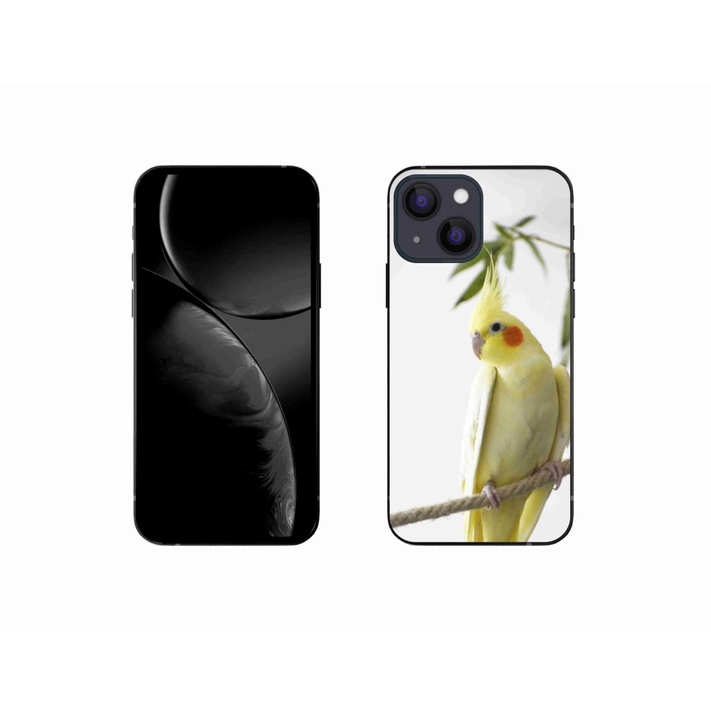 Gelový kryt mmCase na iPhone 13 Mini - papoušek korela chocholatá