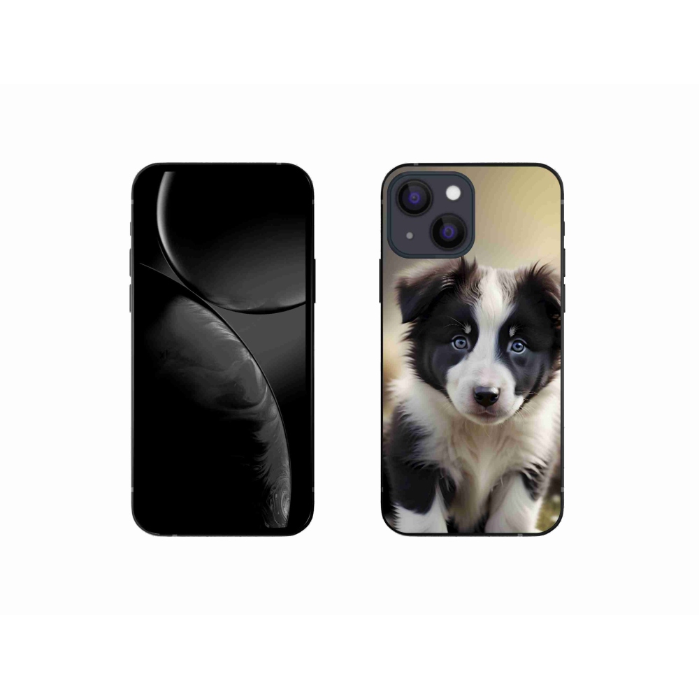 Gelový kryt mmCase na iPhone 13 Mini - roztomilá border kolie