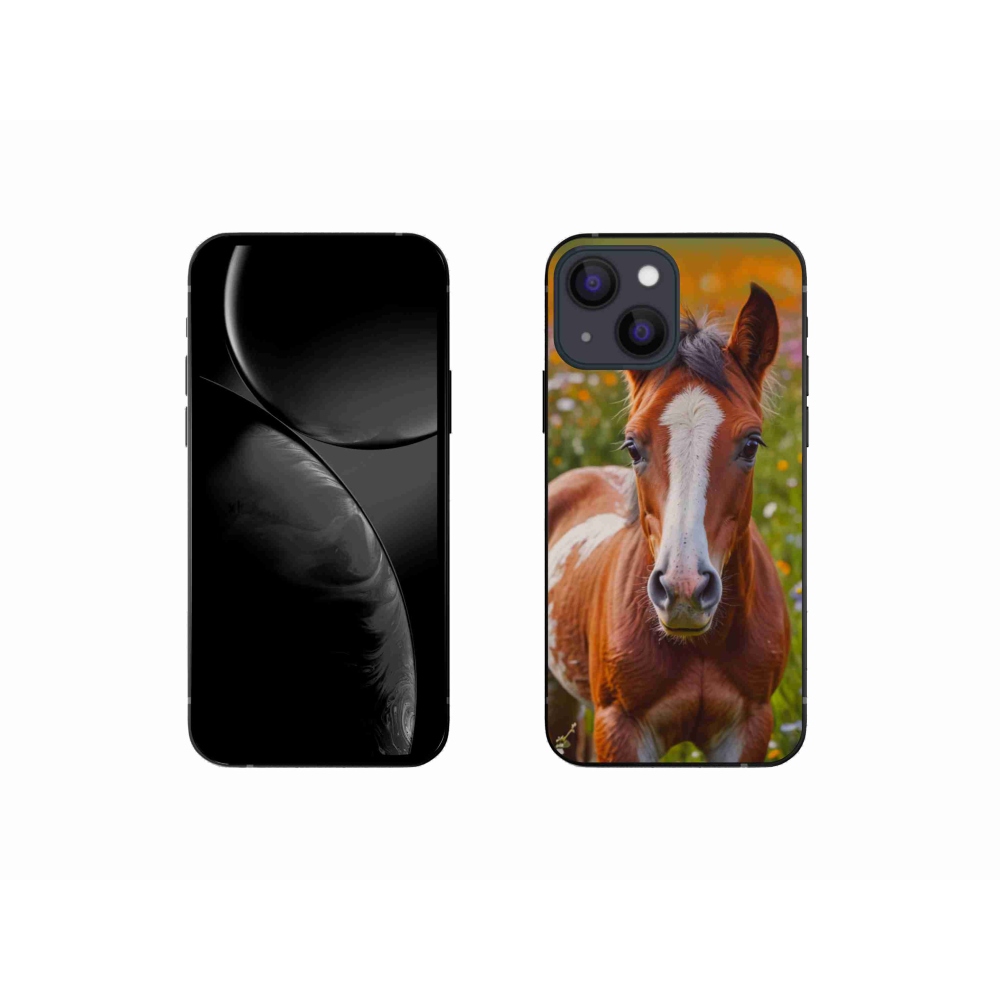 Gelový kryt mmCase na iPhone 13 Mini - roztomilé hříbě