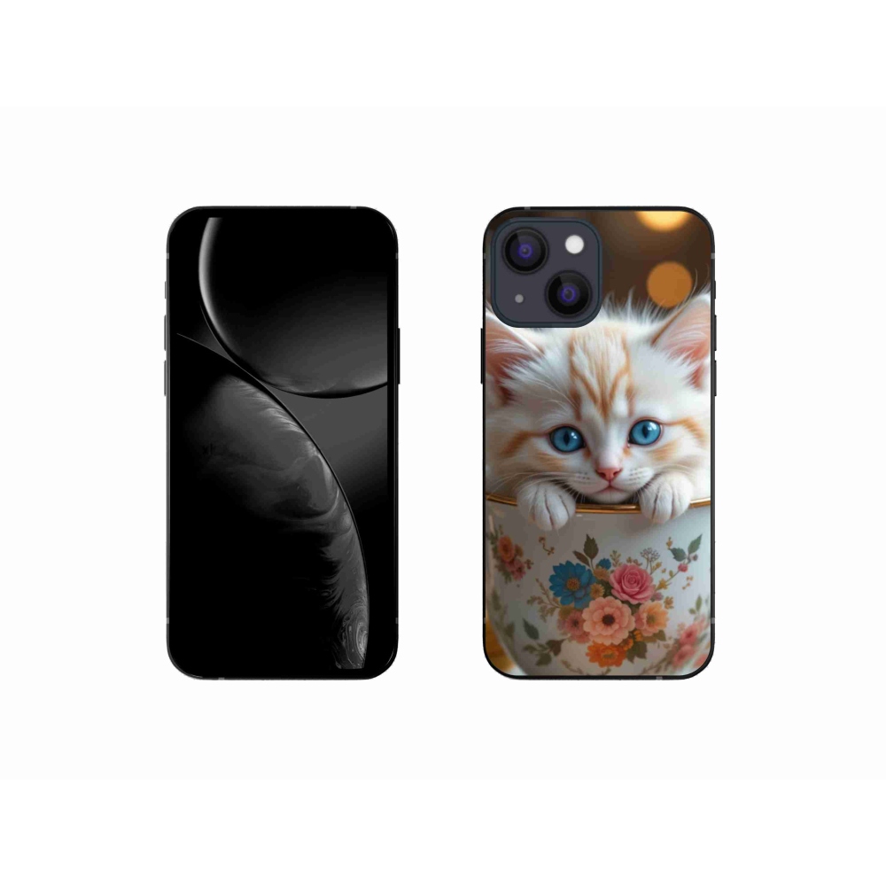 Gelový kryt mmCase na iPhone 13 Mini - roztomilé kotě 6
