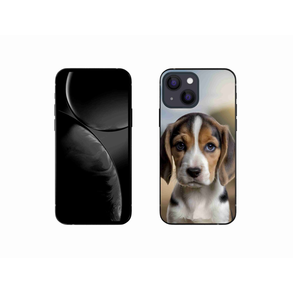 Gelový kryt mmCase na iPhone 13 Mini - roztomilý bígl