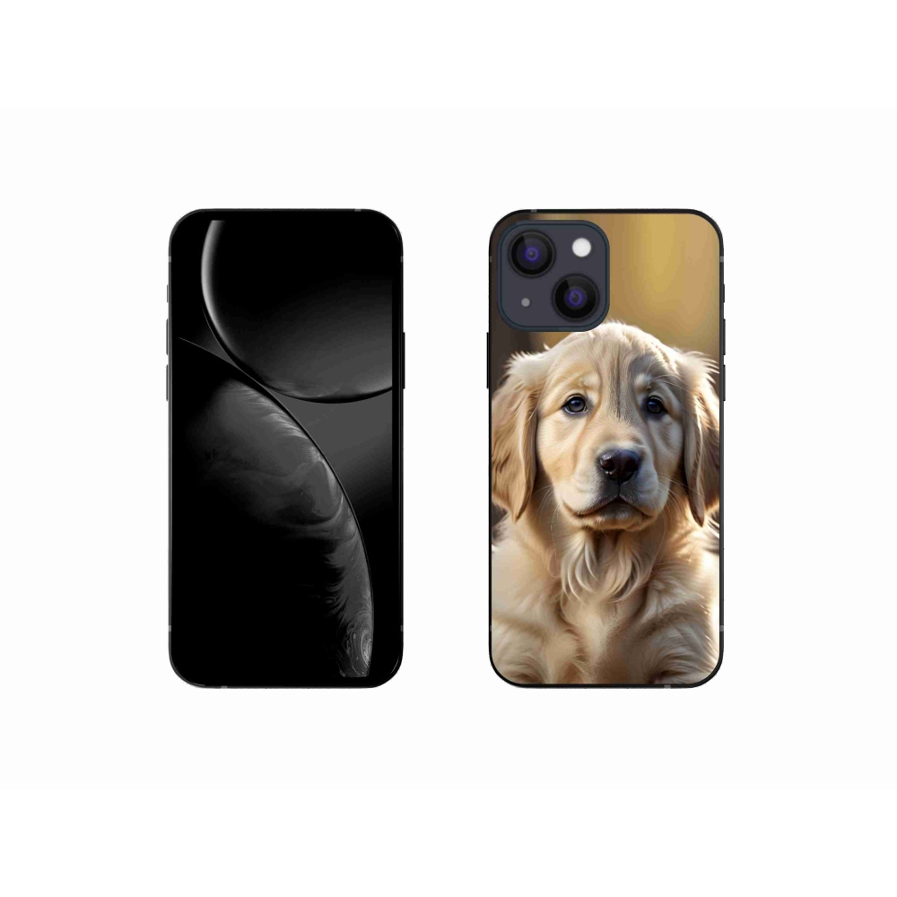 Gelový kryt mmCase na iPhone 13 Mini - roztomilý zlatý retrívr
