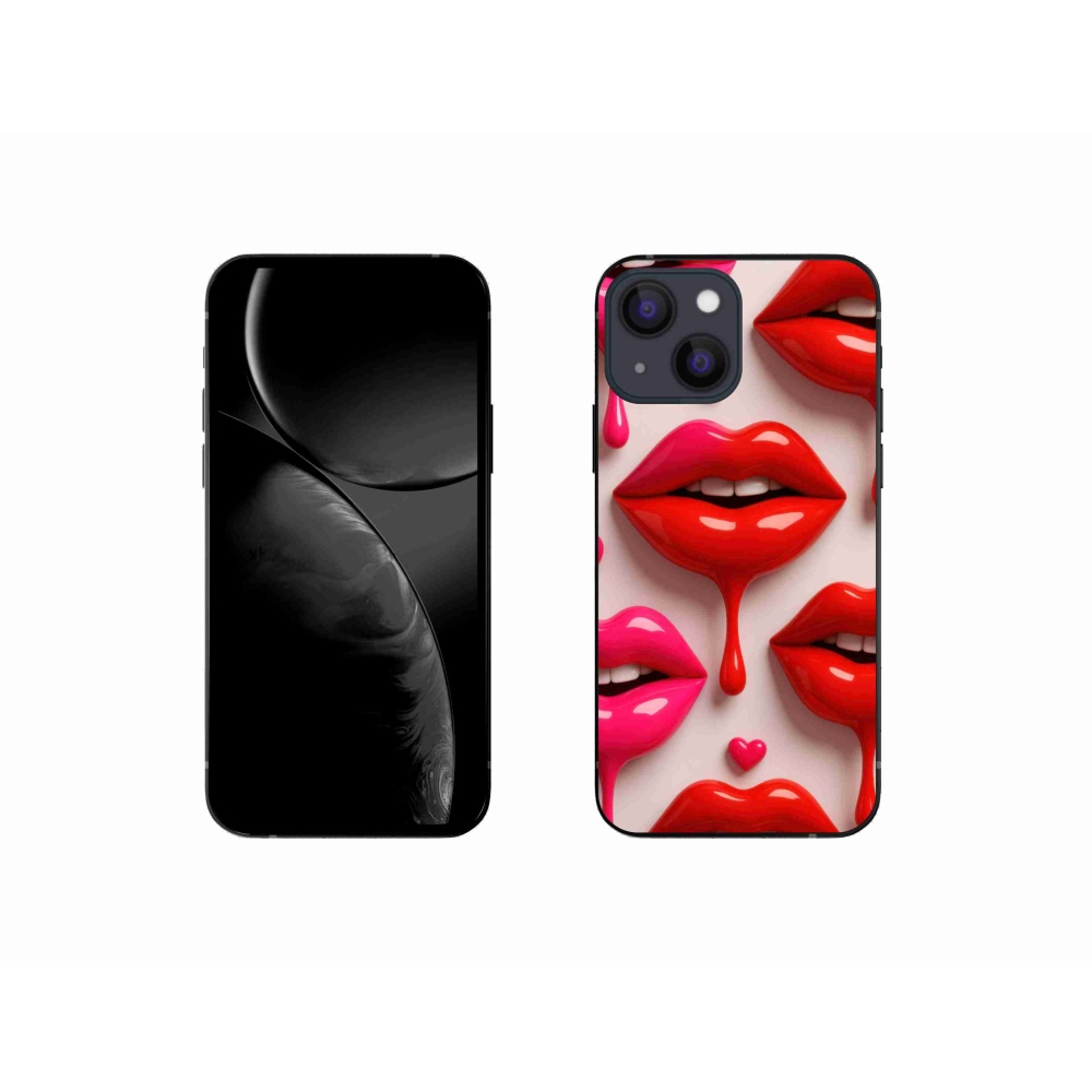 Gelový kryt mmCase na iPhone 13 Mini - rty 2