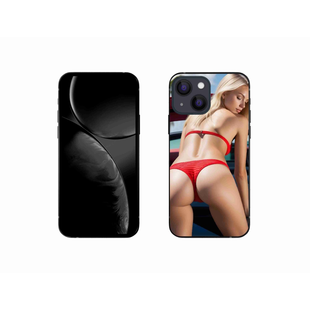 Gelový kryt mmCase na iPhone 13 Mini - sexy žena 2