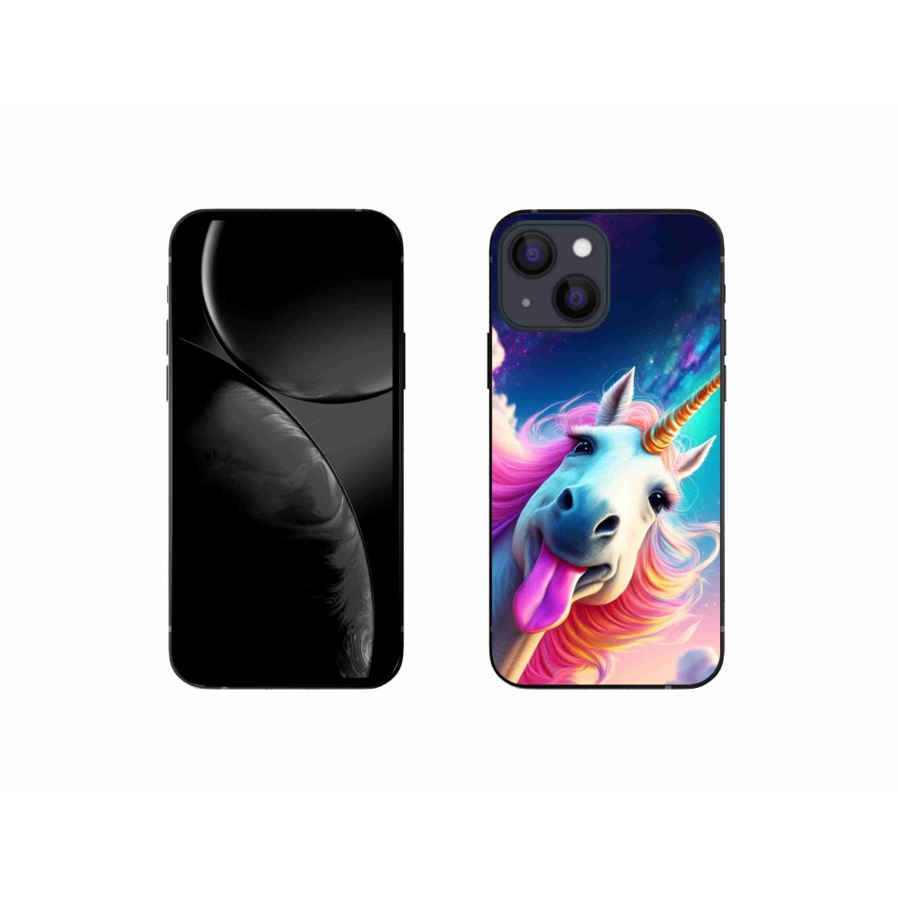 Gelový kryt mmCase na iPhone 13 Mini - šílený jednorožec