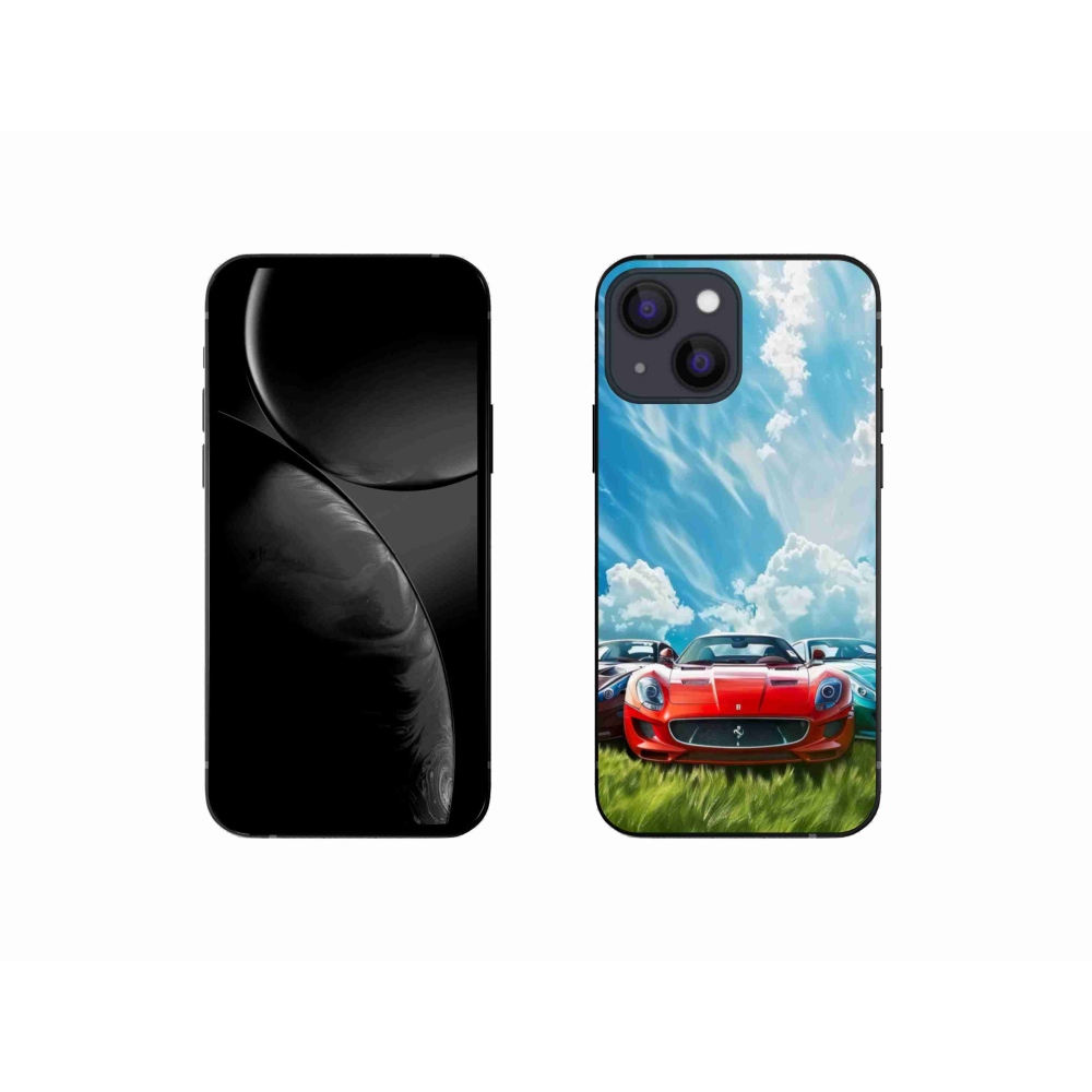 Gelový kryt mmCase na iPhone 13 Mini - sportovní vozy