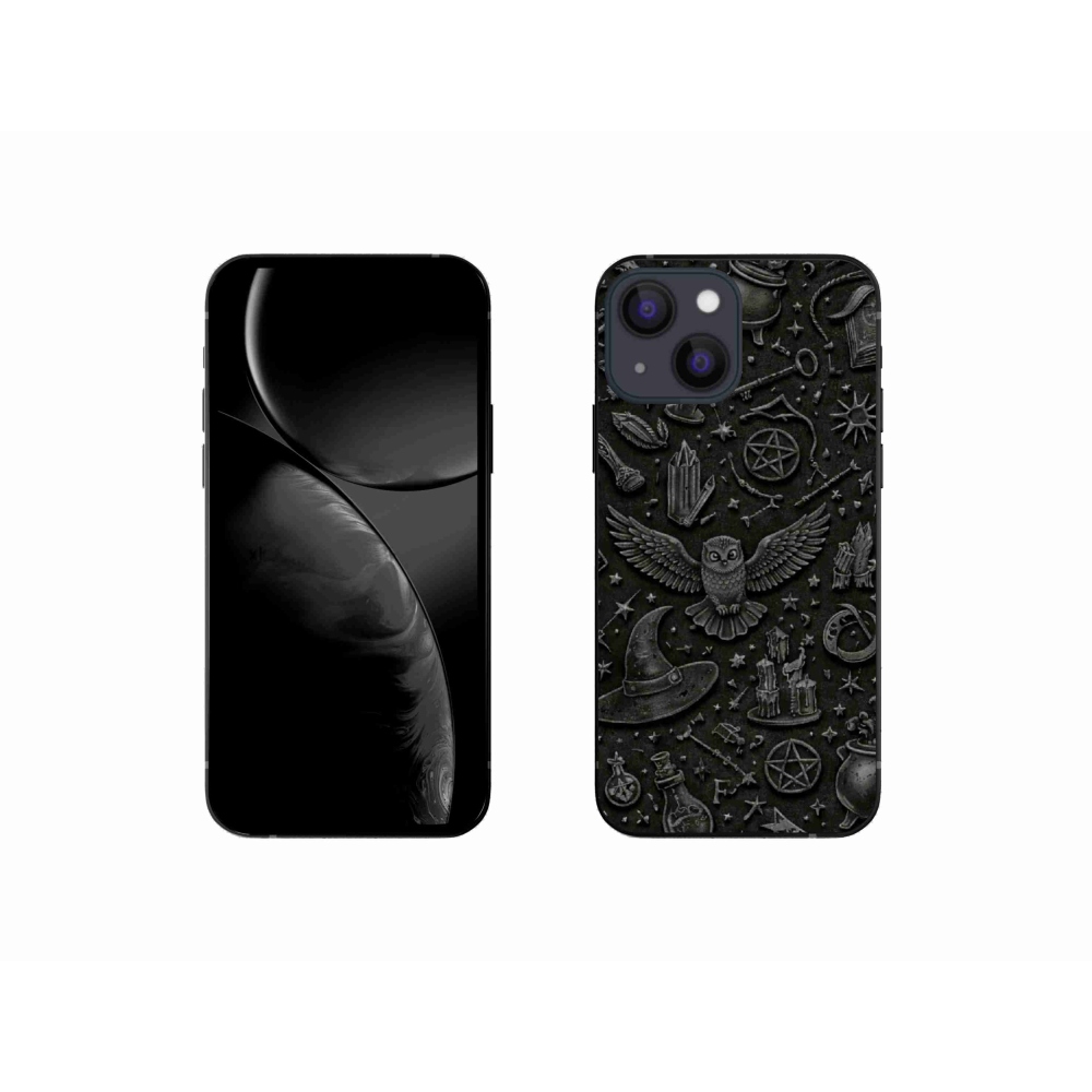 Gelový kryt mmCase na iPhone 13 Mini - tmavý magický svět
