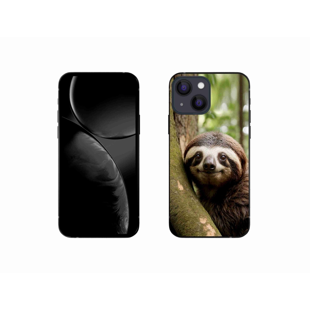Gelový kryt mmCase na iPhone 13 Mini - usměvavý lenochod